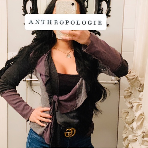 🦋 RARE ANTHROPOLOGIE ‘TINY’ PATCH CARDIGAN - Picture 2 of 6